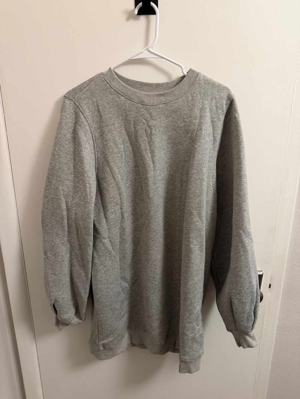 Lovers + Friends Gray Long Sleeve Pullover Dress